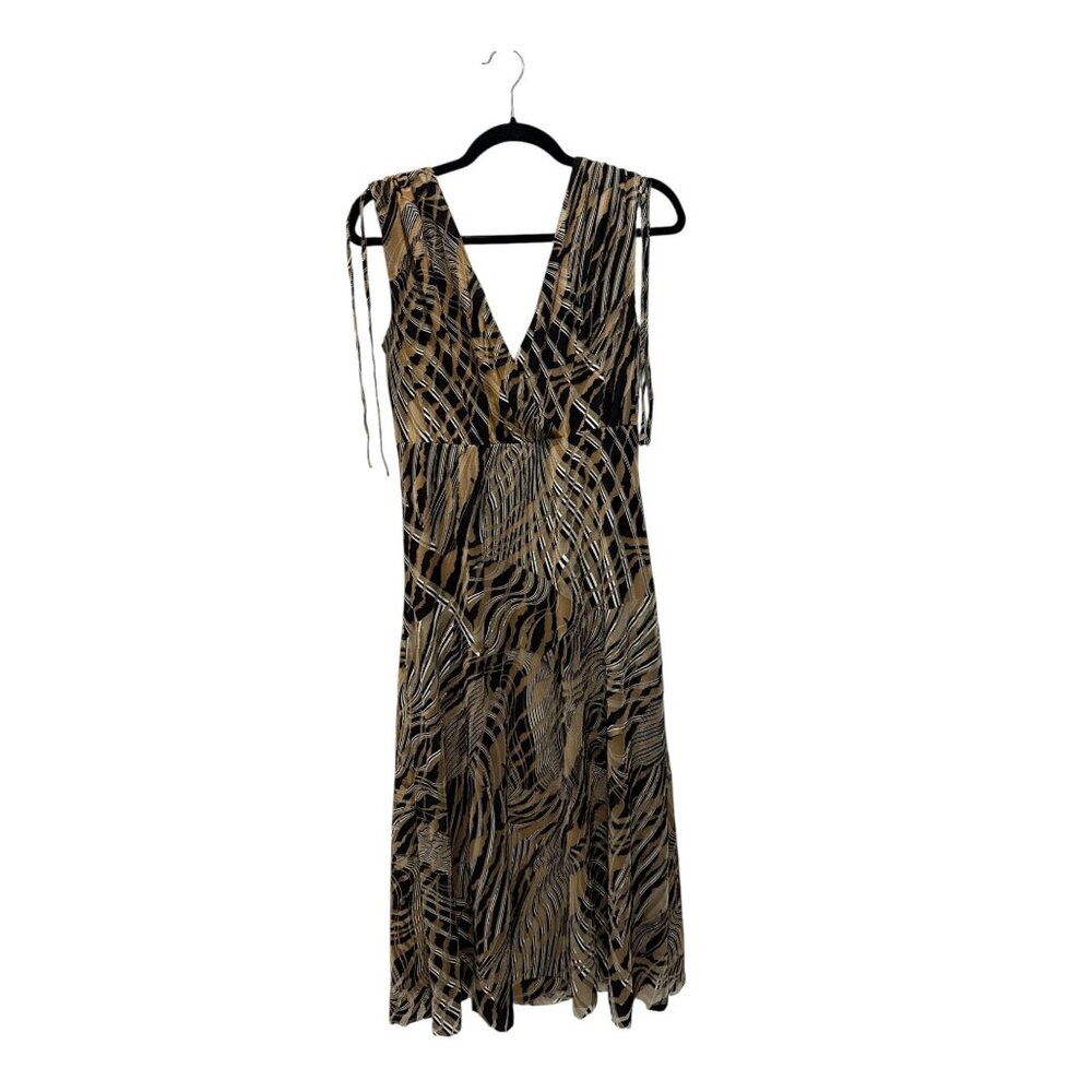ANNE KLEIN Women Black Multi Dress SMALL - Picture 2 of 5
